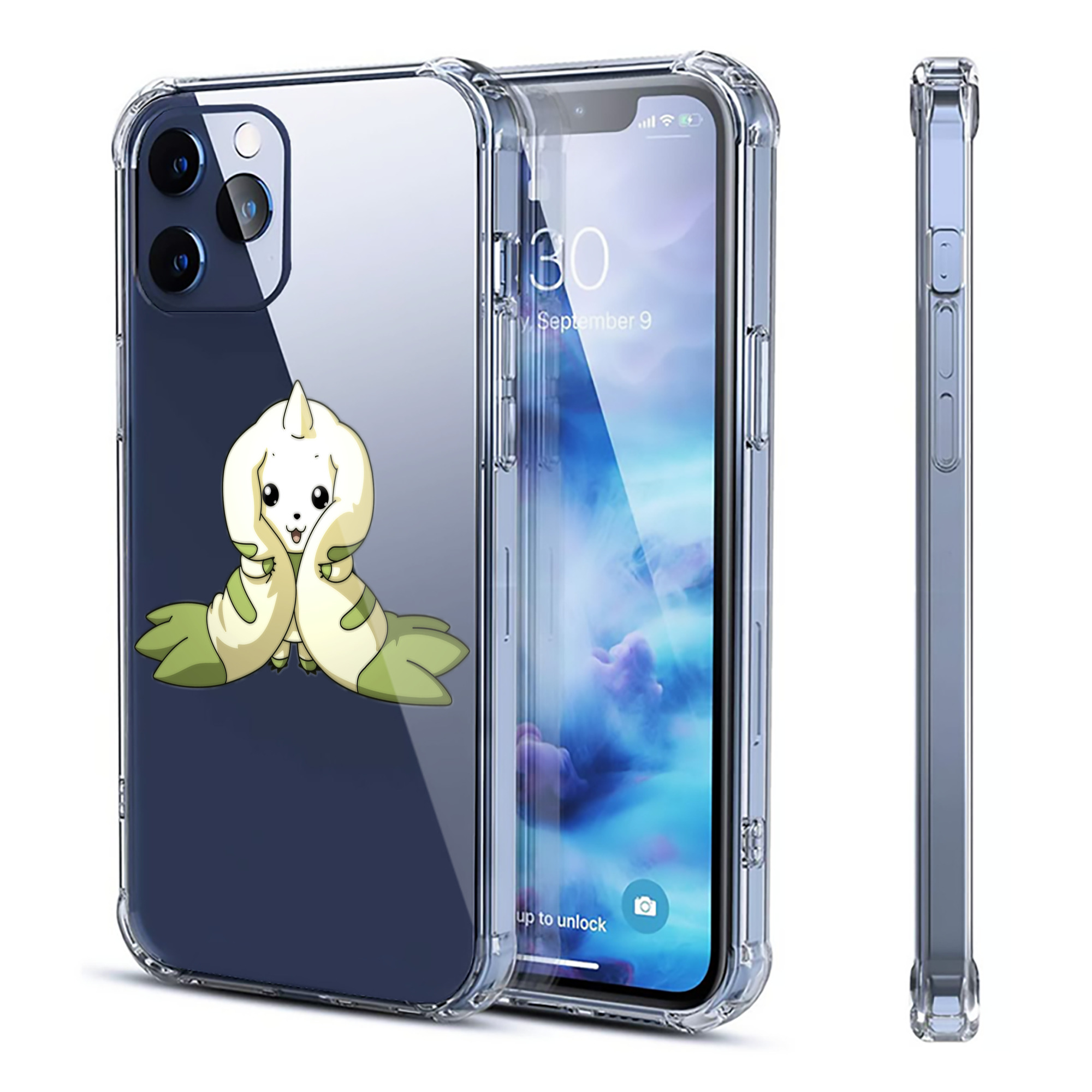 （画像用） Digimon デジタルモンスター/デジモン 【iPhone 12シリーズ対応】透明スマホケース（クリアソフトケース）